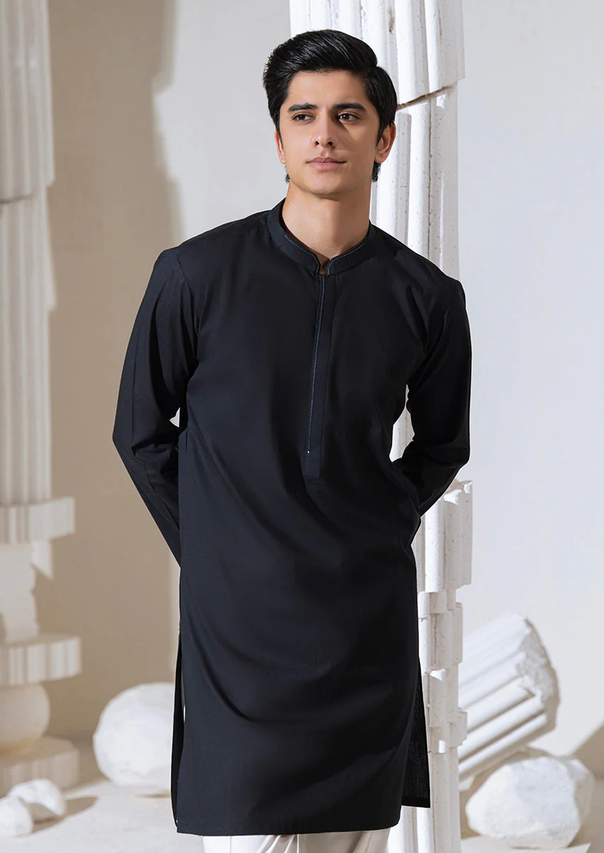 BLACK-BLENDED-KURTA - (M25KUS1005) (CB) NJ (M53) NY(F4) - Image 3