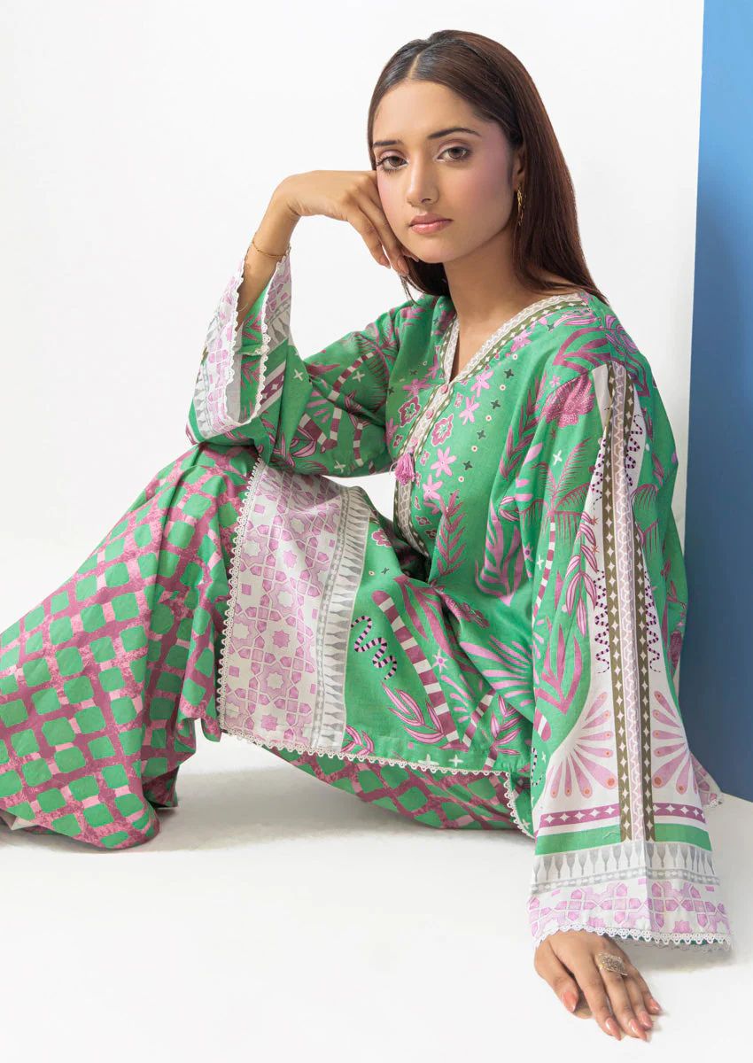 C-Green-Cambric-2 Piece (WPSTPBS25B8S10) - Image 4