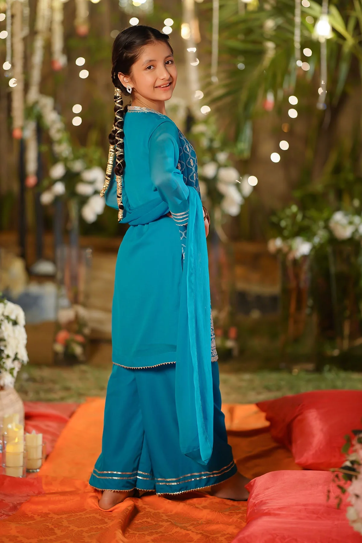 Girls Stitched 3 Piece EM 55 - Image 3