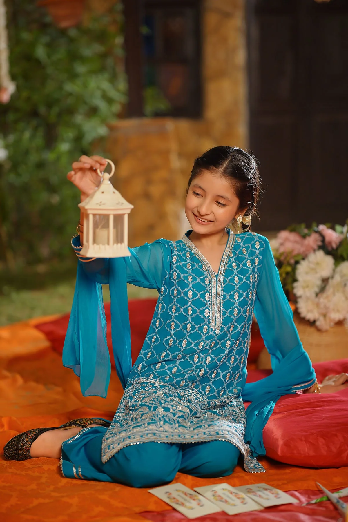 Girls Stitched 3 Piece EM 55 - Image 4