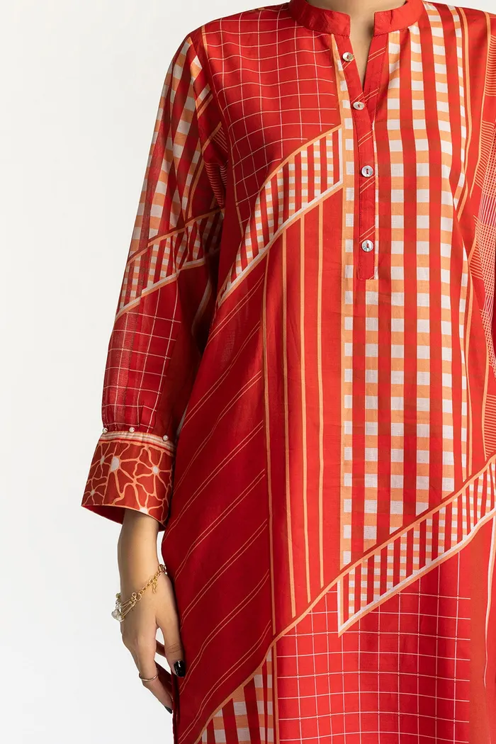 Gul Ahmed Stitched Festive 3 Piece IUSTKSD-113 J (ext 2) - Image 5