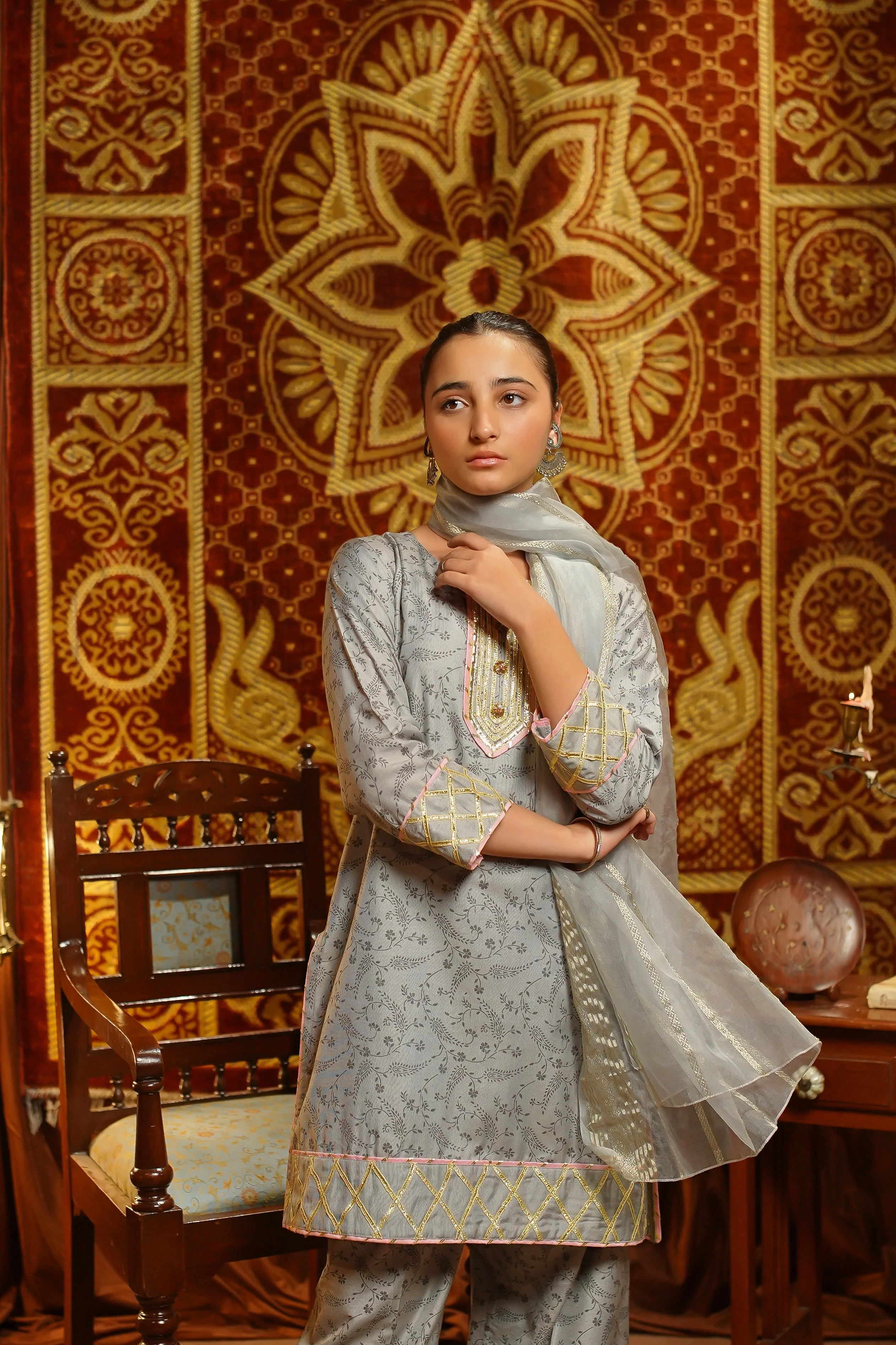 Salai Stitched Girls Formal 3 Piece EX20 NJ (154) - Image 4