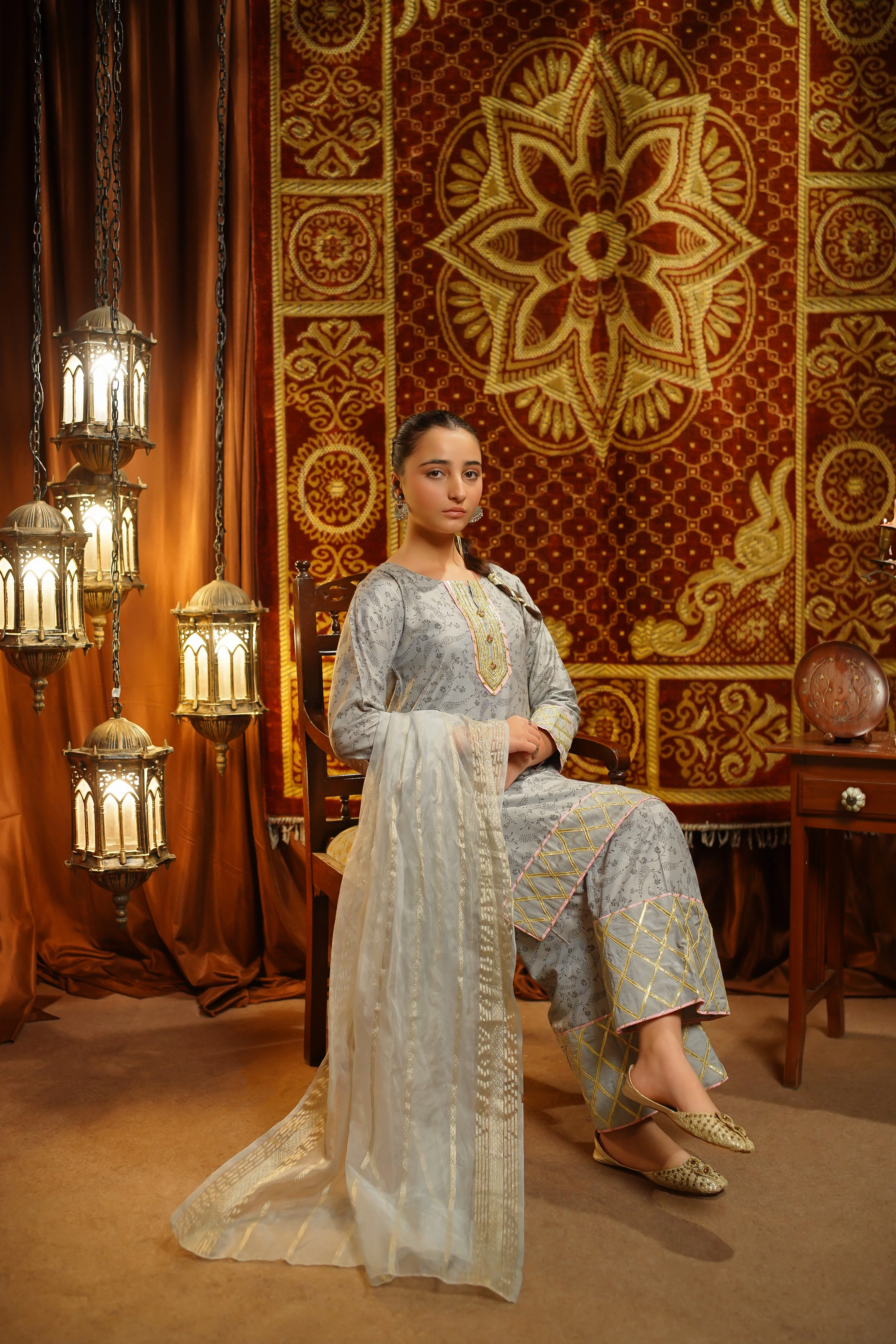 Salai Stitched Girls Formal 3 Piece EX20 NJ (154) - Image 6