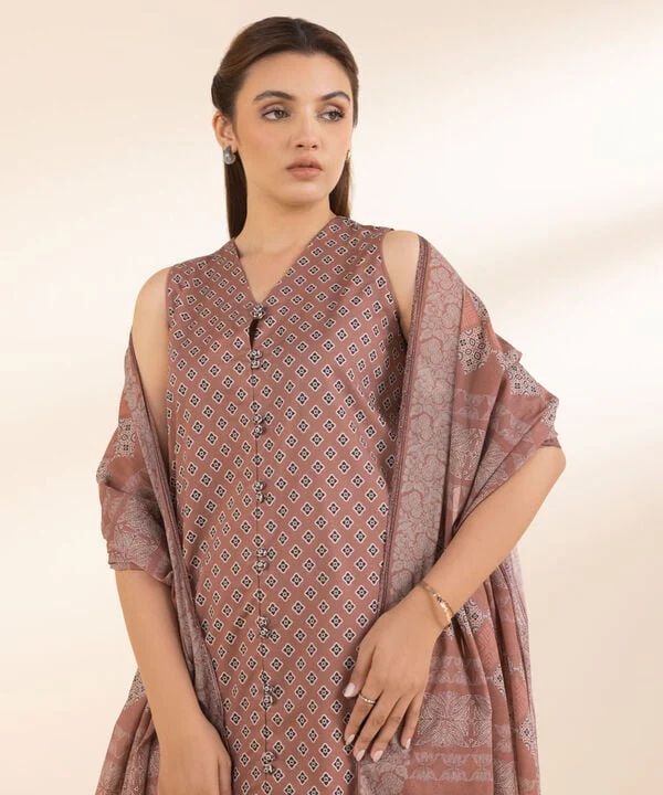 Sapphire Stitched Lawn U3PDY25V027 - Image 3