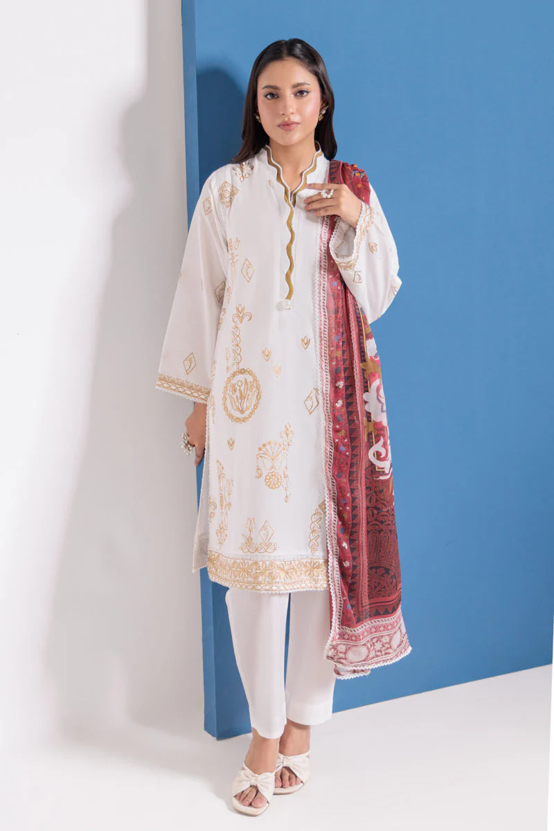 White-Cambric-3 Piece (WPS25SE3085) J(121) - Image 4